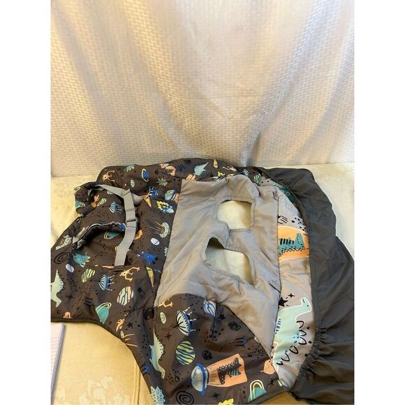 Gold bug shopping cart cover gray Dinosaur space - Picture 2 of 6